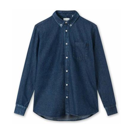 Forét Denim Shirt Blå, Herre Skjorter