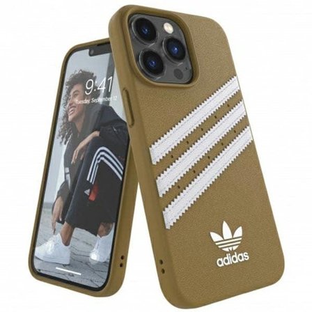 Adidas TAI valettu asia PU varten iPhone 13 Pro Max - Beige ja Gold