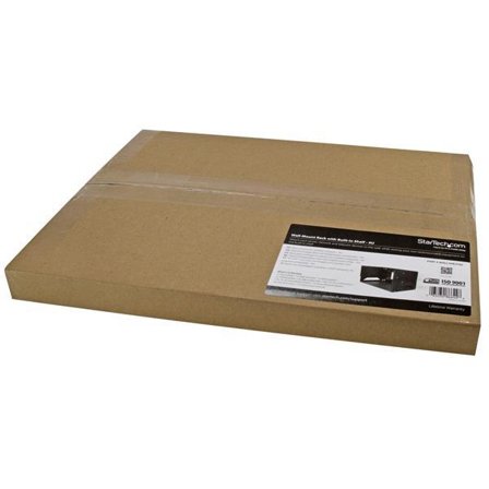 StarTech 4U Open Frame Wall Mount Network Rack w/ Built in Shelf - 2-Post Adjustable Depth (12" to 18") Equipment Rack - 75.2lbs (WALLSHELF4U) -