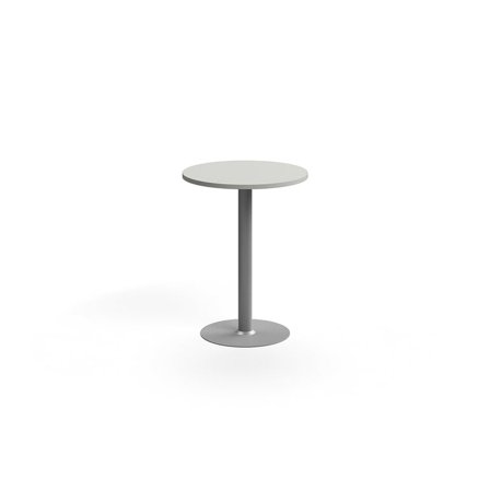 Stół barowy VERTICUS, Ø700x900 mm, jasnoszary/srebrny