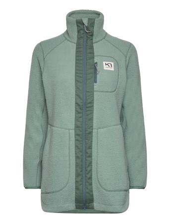 Sanne Pile Jacket Sport Sweat-shirts & Hoodies Fleeces & Midlayers Green Kari Traa