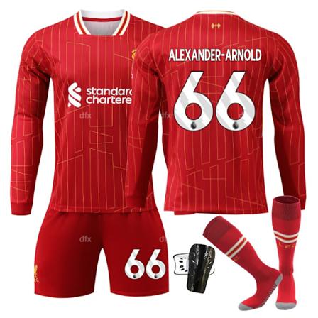 Liverpool Kids Kotipeli 2024-2025 Syksy Ja Talvi Nro 66 Sukat + Varsi XXL ALEXANDER-ARNOLD No 3 socks XXXL