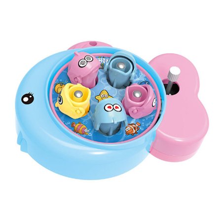 Bärbart brädspel Mini Fishing Toy Clock Work Power Fiskspö