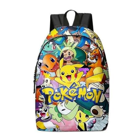Stor kapacitet rygsæk, Elf Pikachu Cartoon Skole Taske - på lager