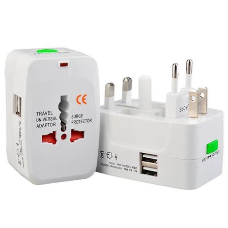 Dual Usb Multi-country Travel Plug European Standard British Standard Adapter Travel Adapter