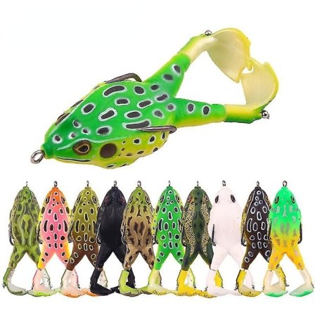 Roterande Dubbelbent Thunderfrog 9cm/13,7g Flytande Utomhusfiske Biomimetiskt Bete