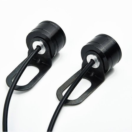 2 stk Sett 12V Motorsykkel Hvit LED Spotlys Frontlykt Kjørelys Tåkelys DIY For De Fleste Motorsykler /Elektrisk Motor/Sykkel/Bil