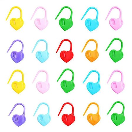 50Pcs Plastic Knitting Tools Sweater Pin Marker Buckle Marker Locking Stitch Markers Counter Mark Crochet Latch DIY Sewing Tools