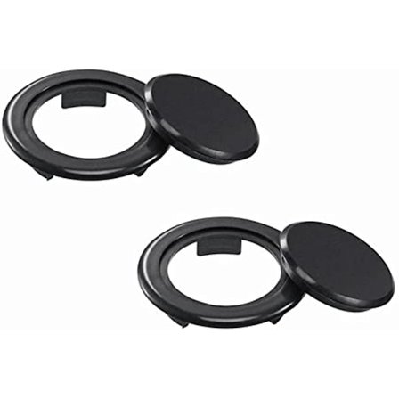 2 sæt Terrassebord Paraply hulring og hætte sæt, plast paraply hul stik låg Standard størrelse bord center ring til paraply hul indsats udendørs G