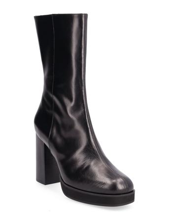 Booties Shoes Boots Ankle Boots Ankle Boot - Heel Svart Billi Bi