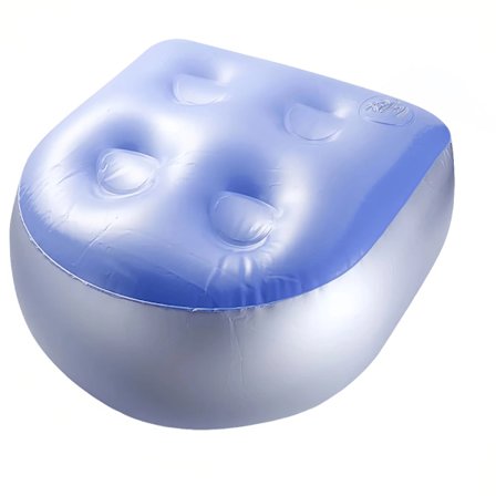 Helt ny oppustelig massagepude, spa-pude, blød oppustelig massagepude, komfortabelt og holdbart sugekop sæde til boblebade og spaer