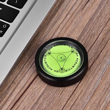 Music Hall LP Vinyl Skivspelare Bubbelgrader Tonarm Uppställning Vattenpass (Svart)