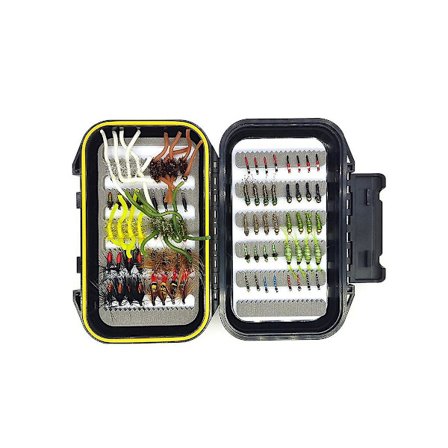 80 stk/boks Ørretnymfe Fluestang Fiske Agnsfisk Tørr/våt Fluer Nymfer Is Kunstig Agnsfisk Med Boks