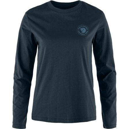 Fjällräven Women's 1960 Logo T-Shirt in Dark Navy | Size: Medium, Organic Cotton