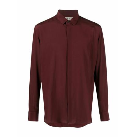 Saint Laurent, Casual Shirts Czerwony, Mężczyzna, Rozmiar: M