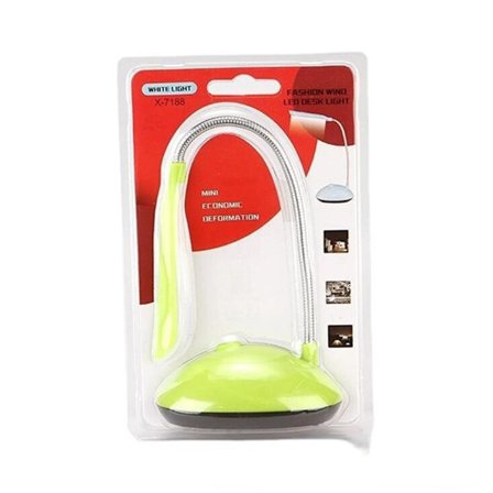 LED-bordlampe for kontor, hjem, studenthybel, øyevennlig bordlampe, batteridrevet minilampe for lesing, studier
