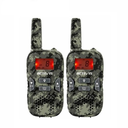 Mini Walkie Talkie Børn 2stk PMR/FRS VOX Lommelygte USB Opladning Børn Spil