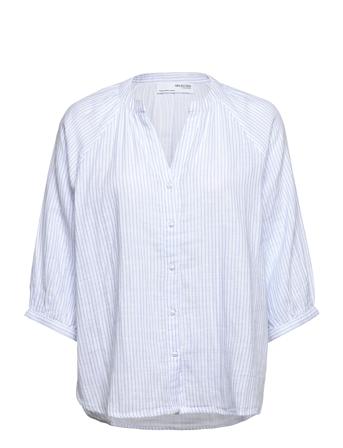 Slfalberta 3/4 Shirt W White Selected Femme