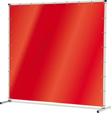 Industridraperier Björndraperiet 104103 Sveiseskjerm 1,5 x 1,9 m, transparent Rød, Sveising