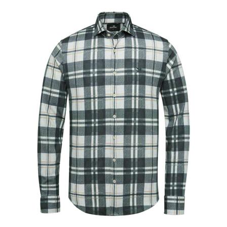 Vanguard, Long sleeve shirt check printed Bruin, Heren, Maat:L