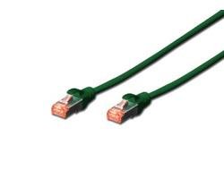Digitus S-FTP PatchCord Cat6a. LSZH CU. Green 0.5m Factory Sealed