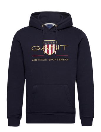 Archive Shield Hoodie Huppari Sininen GANT