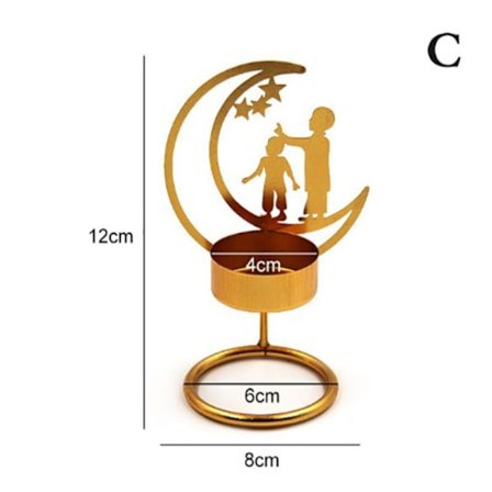 Bladljusstake Guld Metall Ljusstakar C C