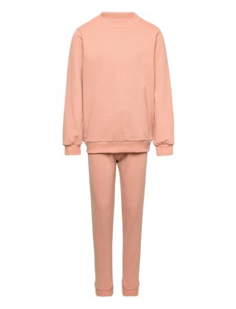 Cozy Sweat Set Sets Sweatsuits Lyserød Müsli By Green Cotton