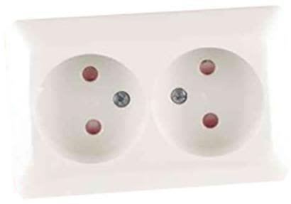 Elko RS Reservedelsett til vegguttak, utenpåliggende 2-veis MJ, Strømbrytere & vegguttak