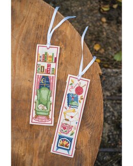 Broderikit Bokmärke Mysig läsning 2-pack