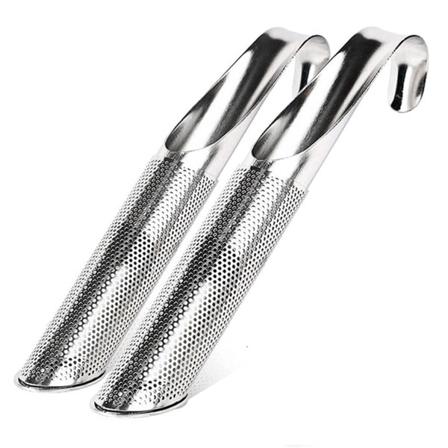 2 Stk Teinfuserare I Rostfritt Stål Kopp Blad Silfilter