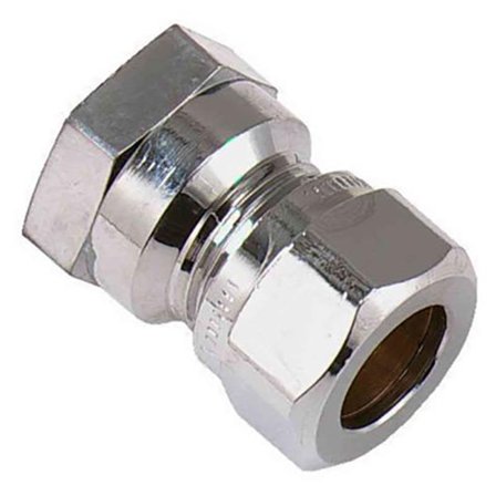 Vatette FG033053420 Klemringskobling lige, forkromet, inv gevind, 15mm x G10, Installation