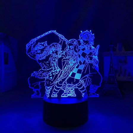 Anime-lampa nattlampa LED-lampa Demon Slayer-lampa Tanjirou
