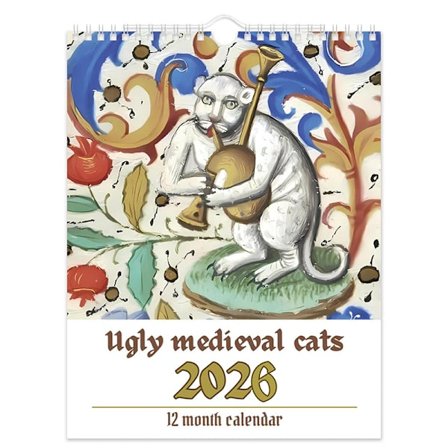 2026 Mærkelig middelalderkatte kalender særpræget kunst der hylder katte [CP]