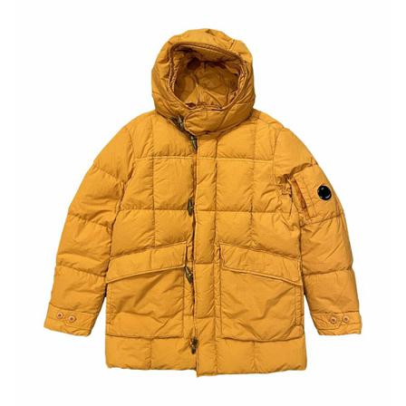 C.p. Company, Down Jacket Geel, Heren, Maat:L,polyester