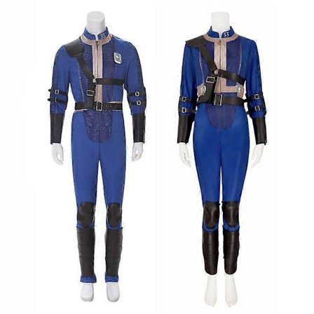Vault 33 Survivor -haalarit Lucy Cosplay Peliuniformu Halloween-karnevaalijuhlapuku miehille ja naisille -lingling}