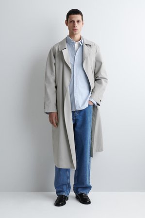 COS Men's Camicia Oxford In Cotone in Blu