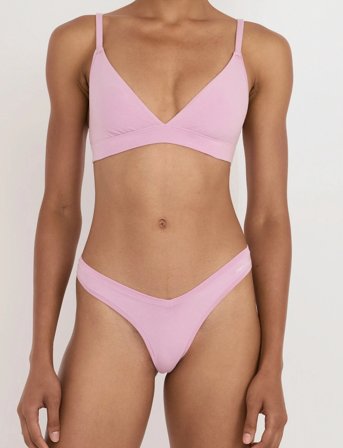 Organic Basics Flex Thong - Pink - XL