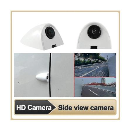 Bilstickers installationskamera för nattsyn, HD-sidoblindpunkt, parkeringshjälp, vänster och höger kamera