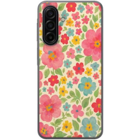 Kompatibelt Mobildeksel til Samsung Galaxy A17 5G Morsomme blomster i fargerikt håndmalt mønster