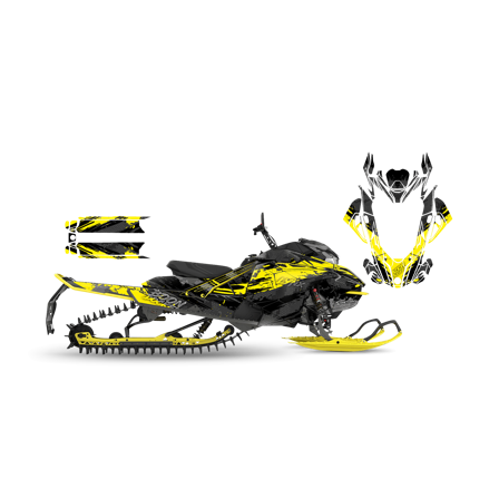 Dekalkit SweTown Rock-Down-Gul - Lynx Xtrim RE 3500 850 E-Tec 2018-2020