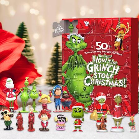 Grinch joulukalenteri 2024, Countdown-kalenteri lapsille ja aikuisille-Xin