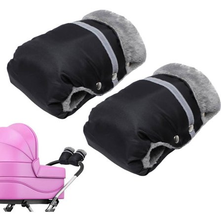 1 par sorte barnevognshandsker/cykelhandsker