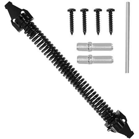 Justerbar spenningsfjærdørlukker Automatisk dørlukkerstang Dørlukkerfjær Dørlukker med 4 skruer