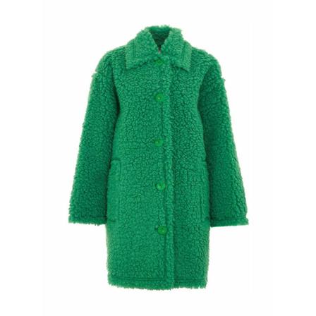 Stand Studio, Faux Fur & Shearling Jackets Groen, Dames, Maat:S