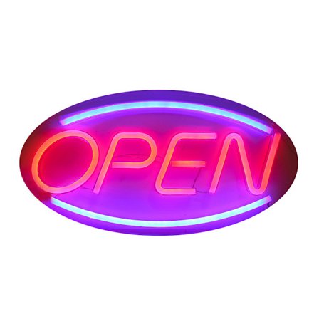 Neon Öppen Skylt För Butik