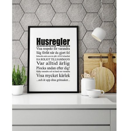 Poster Husregler A4