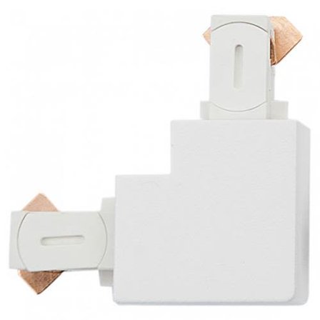 SG Armaturen 7400011 Skjøt til ZIP-skinne, L-form, hvit, Belysning