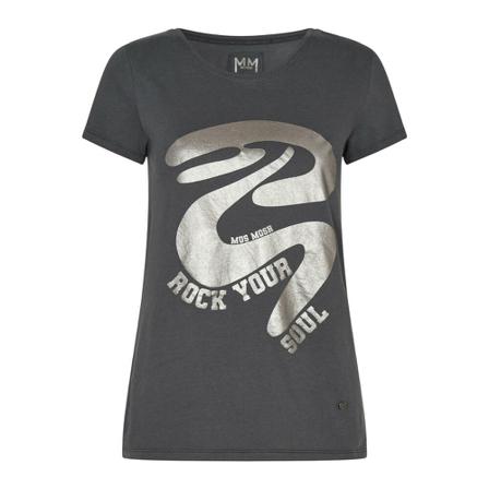 MOS Mosh, T-shirt Szary, Kobieta, Rozmiar: S