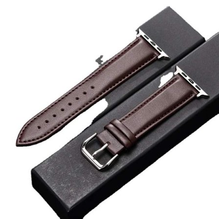 Aitoa vasikannahkaista nahkaranneke 38mm 40mm 41mm iwatch 7 2 3 4 5 6 -kelloon, pehmeä korvaava ranneke 42mm 44mm 45mm, yhteensopiva Apple Watchin 